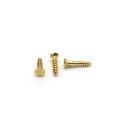 Slotted Flat Head Screws for Wood