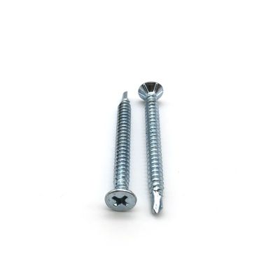Phillips CSK Head Drilling Screw with Ribs